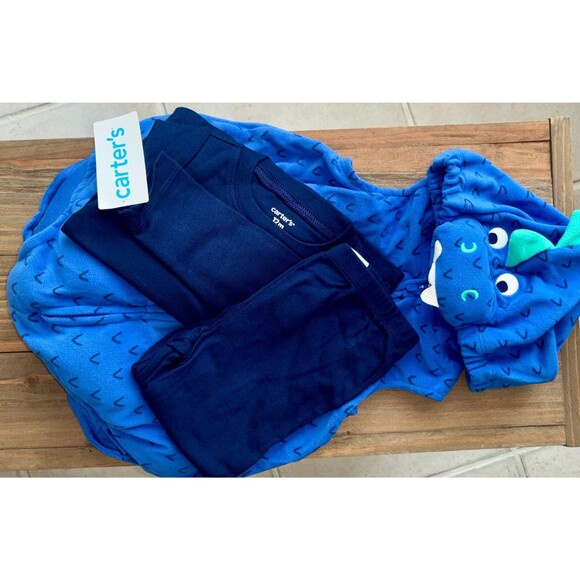 Carter’s Baby Boy Blue Dino Dinosaur Costume NEW 12 months - Picture 6 of 8